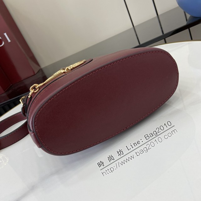 Gucci專櫃古馳2025春夏系列最新款檔案桶包手提單肩斜挎女包 jh2610型號：833665